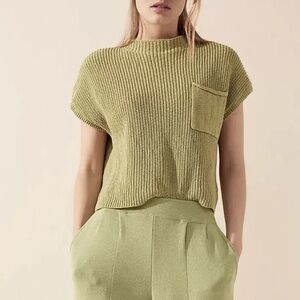 Free People Beach Cotton Cropped Sweater Size XS